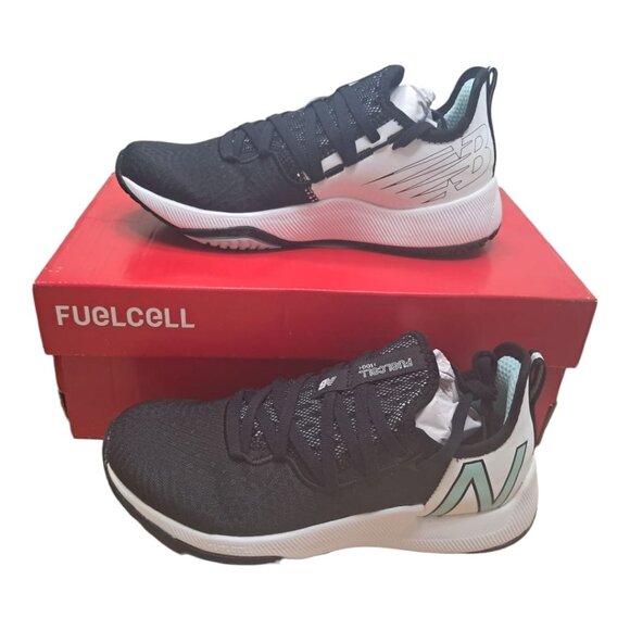 NWT New Balance Women's FuelCell 100- Black/Mint- Size: Women 5 / Men 4.5 (22cm) - Picture 6 of 13